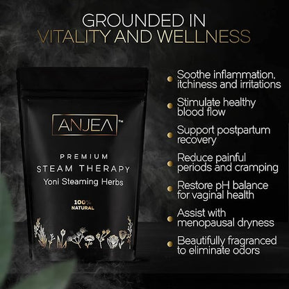 Yoni Steaming Herbs 8 oz (8-16 steams), Vsteam Herbs for Cleansing and Tightening Detox, Natural V Steam Herbs for V Steam Seat Kit, Herbal Sitz Bath Soak, Filter Bags Included