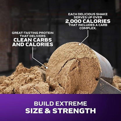 Muscletech High-Protein Mass Gainer (Vanilla Milkshake, 6LB) - Mass Tech Extreme 2000 Mass Gainer Protein Powder Supplement - Weight Gainer for Increase Muscle, Enhanced Recovery & Strength