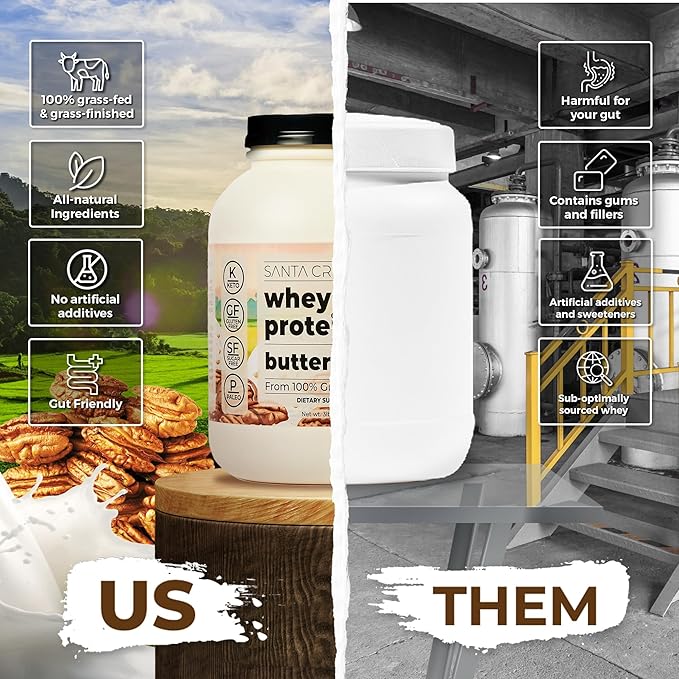 Santa Cruz Paleo Whey Protein Tub (Butter Pecan)