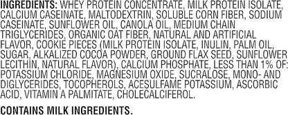 Muscle Milk Genuine Protein Powder, Cookies 'N Crème, 1.93 Pounds, 12 Servings, 32g Protein, 3g Sugar, Calcium, Vitamins A, C & D, NSF Certified for Sport, Energizing Snack, Packaging May Vary