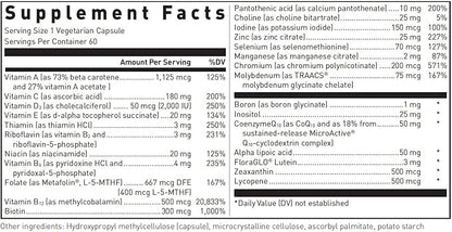 Douglas Laboratories Ultra Preventive 1 Daily | Multivitamin and Mineral Supplement to Support Energy Production, Immune Function, and Overall Health* | 60 Capsules