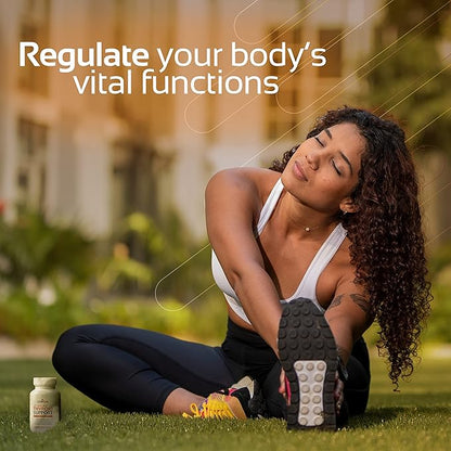 Thyroid Support Complex Supplement - Thyroid Support for Women and Men - Boost Energy, Focus, Metabolism - Iodine Supplements for Thyroid + B12, Selenium, Zinc, Copper, Ashwagandha, L-Tyrosine & More