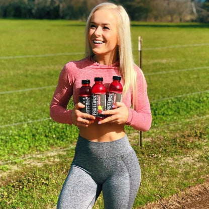 Protein2o 15g Whey Protein Infused Water Plus Energy, Cherry Lemonade, 16.9 oz Bottle (Pack of 12)