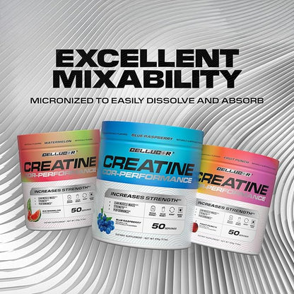 Cellucor Creatine Powder, Watermelon Flavor - Increases Strength, Lean Muscle Mass & Endurance, Micronized Creatine for Fast Absorption, 5g Creatine per Serving, 50 Servings