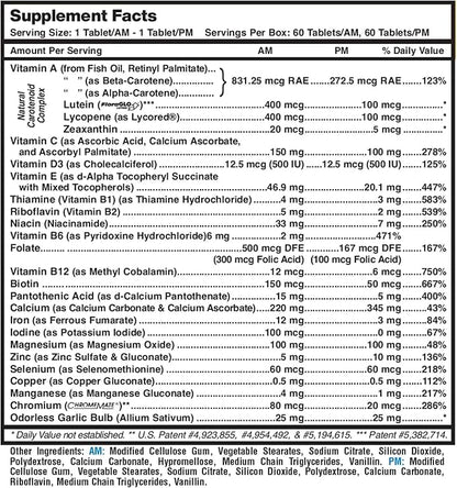 MDR Fitness Tabs Patented Multivitamin for Women Promotes ATP and NAD to Support Energy and Fitness - AM/PM Formulas - 2 Month Supply