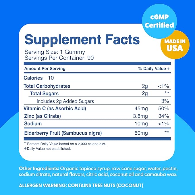 Feel Great Immune Support Gummies for Kids Duo - 90 Day Supply - Zinc, Vitamin C, Elderberry - Gluten Free, Plant Based - Tasty Berry & Citrus Gummies