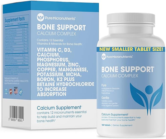 Calcium Supplement for Women & Men - Calcium Citrate & Hydroxyapatite + Vitamin D3 K2 Magnesium Zinc & More for Complete Bone Health, 180 Tablets