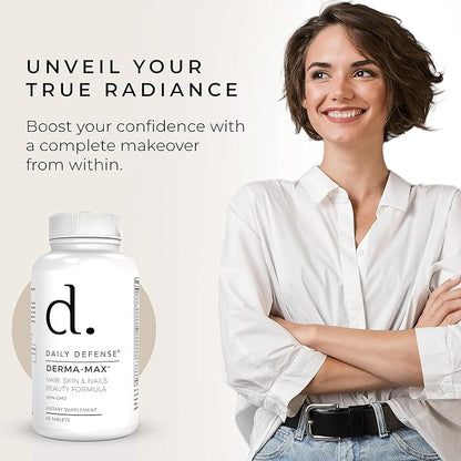 Collagen Supplements for Women - Hair Skin and Nails Vitamins with Biotin and Collagen, Calcium & More for Healthy Hair, Healthy Nails & Healthy Skin - Hair Vitamins for Men & Women