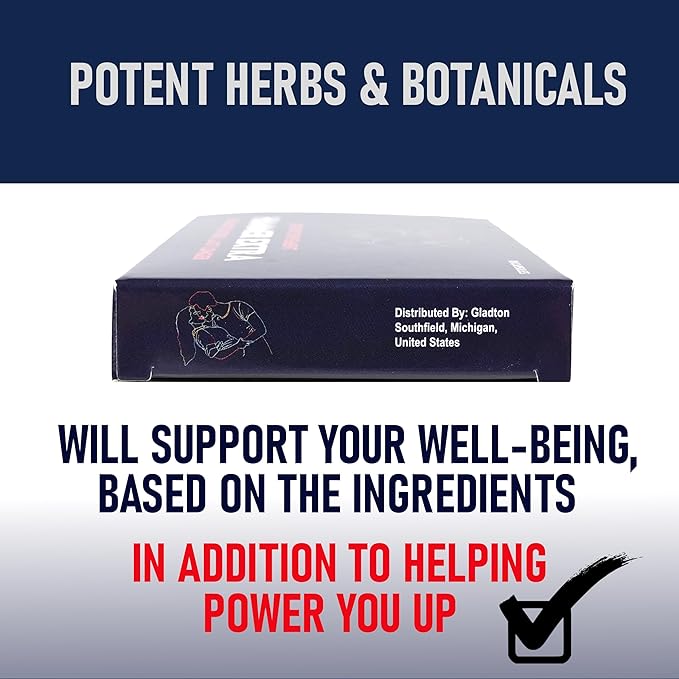 Hammer Extra Herbal Supplement for Men. Horny Goat Weed, Tongkat Ali, Ginseng & Maca Root for Energy, Stamina & Endurance. Fast Acting Male Performance Enhancing Pill - 10 Capsules