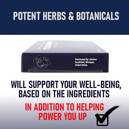 Hammer Extra Herbal Supplement for Men. Horny Goat Weed, Tongkat Ali, Ginseng & Maca Root for Energy, Stamina & Endurance. Fast Acting Male Performance Enhancing Pill - 10 Capsules