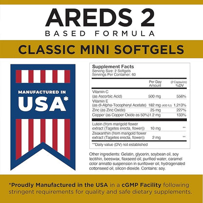 VITEYES® AREDS 2 Softgels, 120 Count - Single Daily Dose Eye Vitamin
