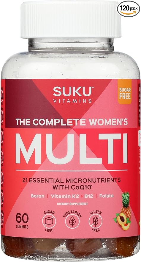 The Complete Womens Multi Gummies Peach & Pineapple Flavour, Sugar Free, 60 Pieces (Pack of 3)