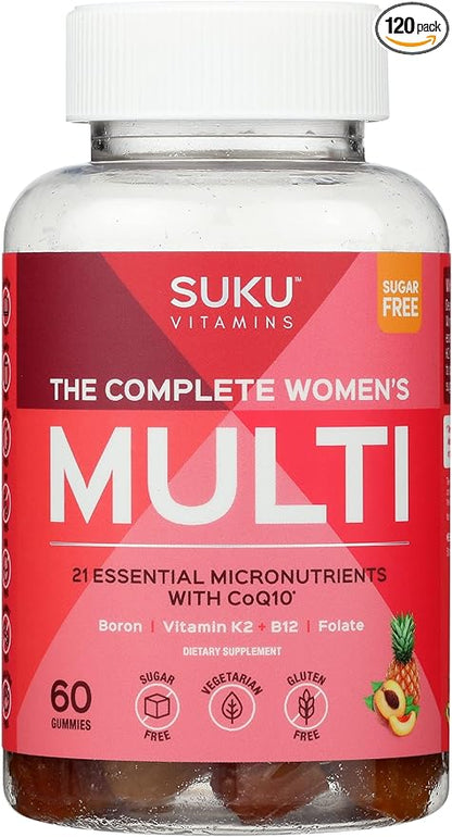 The Complete Womens Multi Gummies Peach & Pineapple Flavour, Sugar Free, 60 Pieces (Pack of 3)