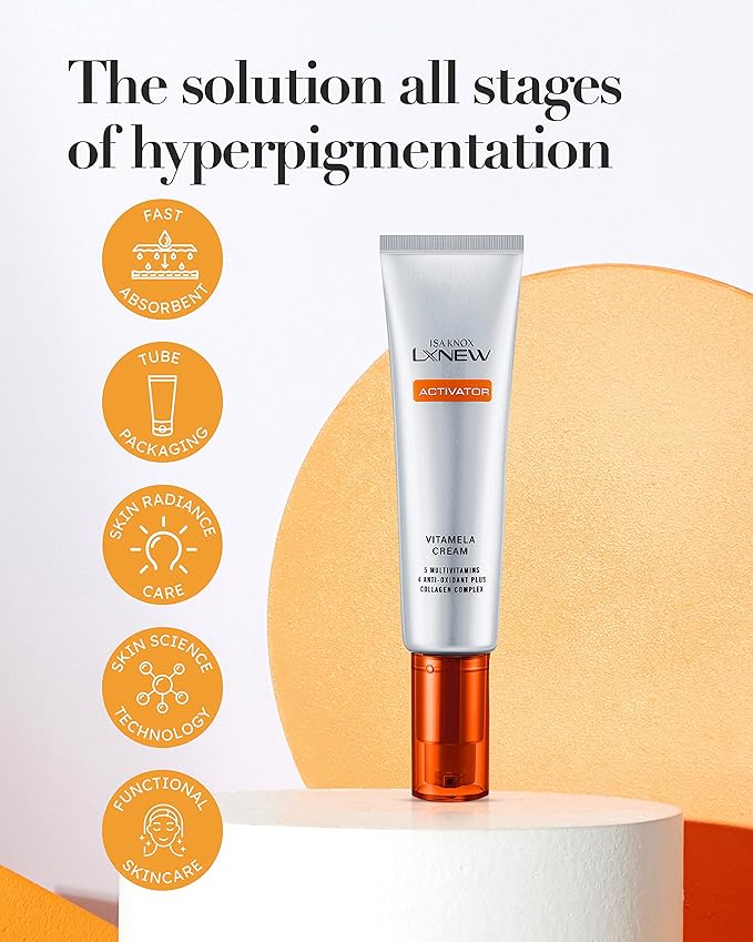 ISA KNOX LXNEW VITAMIN Cream Set (64 ml/2.16 fl oz) - Skin Radiance, Blemish Recovery/Hyperpigmentation Treatmen. Multivitamins, Antioxidant Collagen Complex.