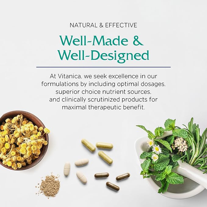 Vitanica Vegan Symmetry - Daily Multivitamin for Vegans - Heart, Bone & Immune System Health Support with Vitamin B12, Zinc, Calcium, Magnesium & More - 120 Vegan Caps