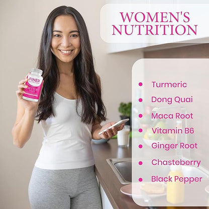 Better Daze- PMS Relief Supplements and Hormonal Support For Women 18+ with Vitamin B6, 60 Capsules