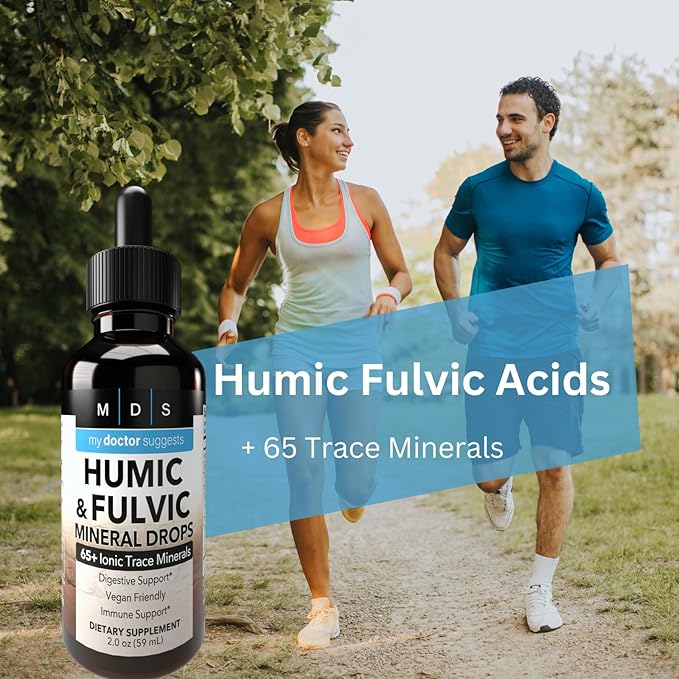 Humic & Fulvic Acid Supplement - Enhanced Nutrient Absorption & Detox, 2oz Liquid - Optimal Wellness Formula