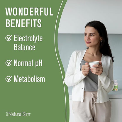 NaturalSlim Kadsorb Natural Potassium Citrate - Supports Electrolyte Balance & Normal PH, Non-GMO & Gluten-Free, Absorbable Potassium Supplement with Essential Minerals - 99 mg 400 Capsules (Solo)
