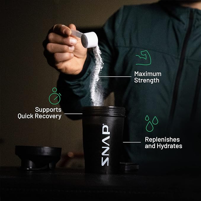 Snap BCAA Powder Essential Amino Energy Supplement with Nitric Oxide Booster - Watermelon Flavor - Pre Workout Powder, Recovery Supplements Post Workout, Muscle Strength & Performance (30 Servings)