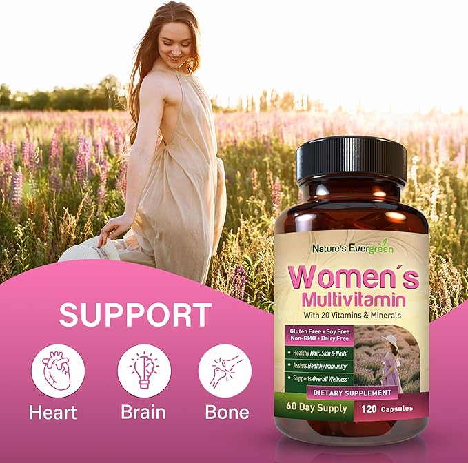 Best Multivitamin for Women | Completely Women's Multivitamins & Multiminerals with Over 20 Vitamins A, C, D, E, B12, Zinc & More Vitamins for Women | Energy, Focus & Immune Health. 120 Capsules