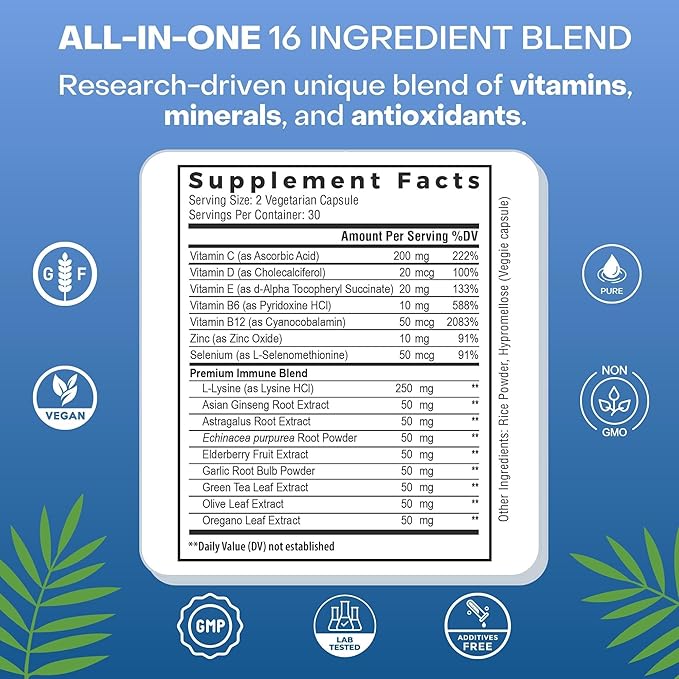 Premium Immune Support, 60 Capsules (2)