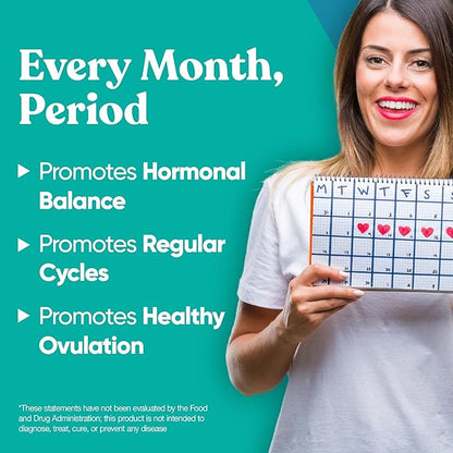 Regulate Cycle Support – Hormone Balance for Women at Optimal 40:1 Myo-Inositol & D-Chiro Inositol – Supplement for Period Consistency, Menstrual & Ovulation Support – 120 Vegan Soft Capsules