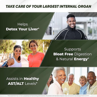 Sandhu's Liver Renew Cleanse Detox, Repair & Support |70 Capsules (Pack of 2)| 2 Months+ Supply| Herbal Supplement for Liver Health| Milk Thistle Dandelion Root with 9 Minerals