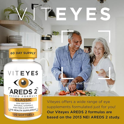 VITEYES® AREDS 2 Softgels, 120 Count - Single Daily Dose Eye Vitamin