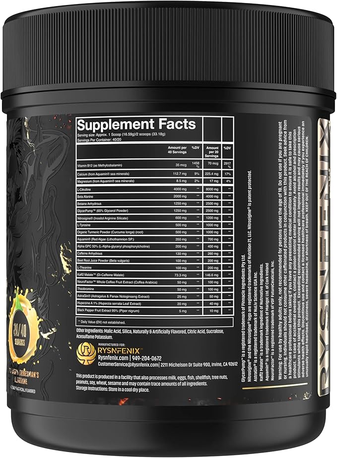 Scorched Earth Pre Workout Powder - Energy & Focus with Dual-Source Caffeine, Nootropics | Pumps from Citrulline, Beta Alanine, Nitrosigine®, GlycerPump™ (Tangerine)