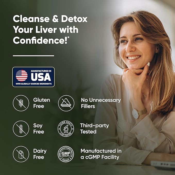 Sandhu's Liver Renew Cleanse Detox, Repair & Support |70 Capsules (Pack of 2)| 2 Months+ Supply| Herbal Supplement for Liver Health| Milk Thistle Dandelion Root with 9 Minerals