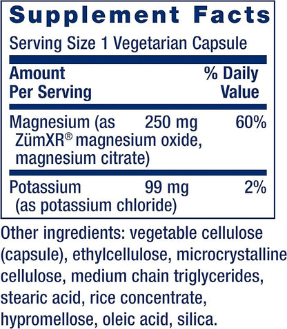 Life Extension Potassium with Extend-Release Magnesium – Heart health supplement for blood pressure support with two essential minerals – Non-GMO, vegetarian, gluten-free – 60 capsules