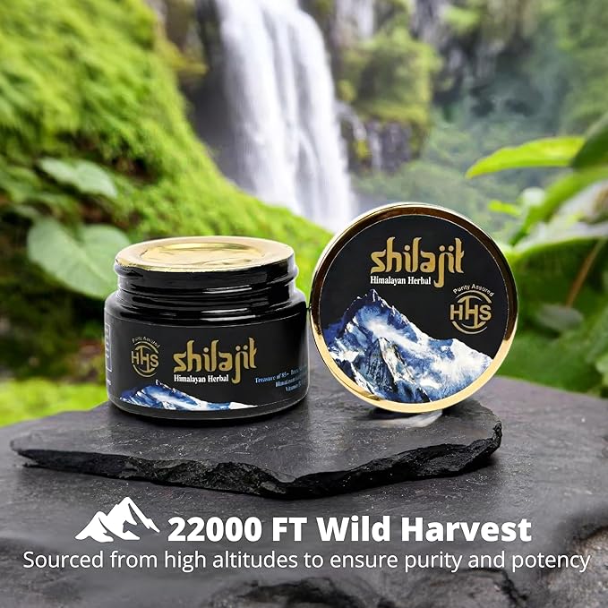 Purified Gold Standard Shilajit Resin - Authentic Himalayan, Organic Supplement with 85+ Trace Minerals - All Natural Multivitamin and Wellness Supplement - 30 Grams