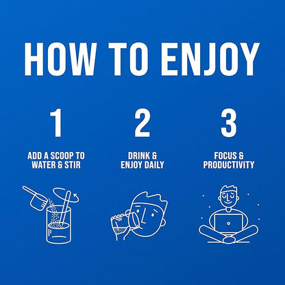 Nello Supercalm Drink Mix - Ashwagandha KSM 66, Magnesium Glycinate, L-Theanine, Vitamin D3 - Ashwagandha Root Extract, Magnesium & L-Theanine Supplement - Focus & Support (30 Servings)