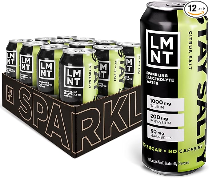 LMNT Sparkling Electrolyte Drink - Citrus Salt | 12-Count