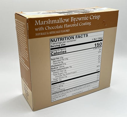 Marshmallow Brownie Crisp Bar - New Journey Weight Loss & Wellness - High Protein Meal Replacement Nutrition Bar (7 bars/box)