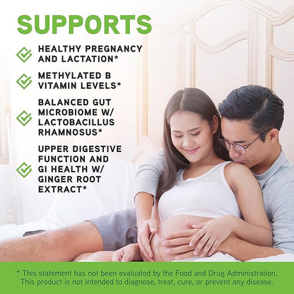 DAVINCI Labs Daily Best Prenatal with Probiotics - Prenatal Multivitamin & Multi-Mineral - Helps Support Prenatal Health with Folate, Choline, Iron & More* - 60 Capsules (30-Day Supply)