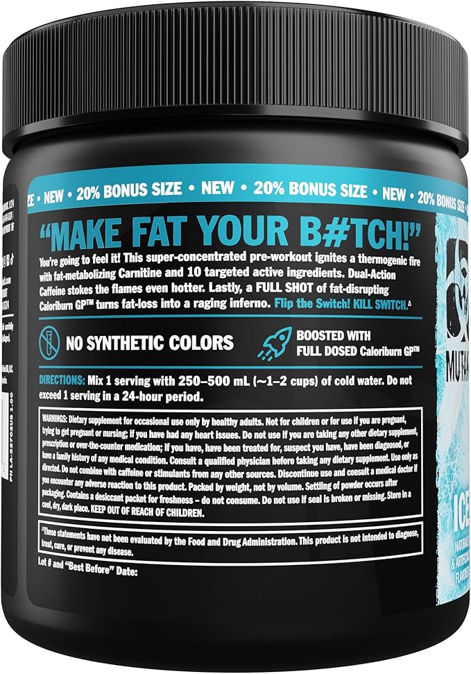 Mutant Killswitch Ultra Thermo | Thermogenic Pre Workout | Ice 162g