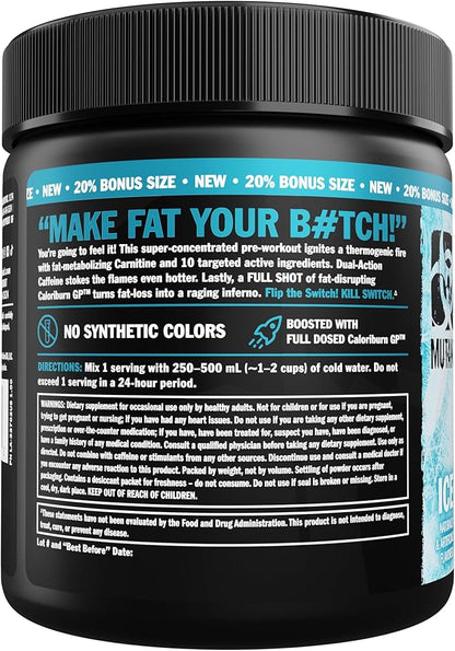 Mutant Killswitch Ultra Thermo | Thermogenic Pre Workout | Ice 162g