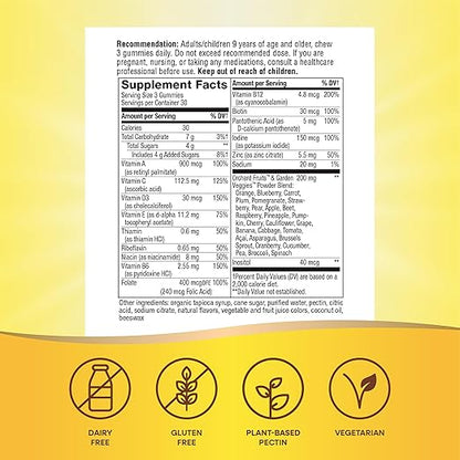 Nature's Way Alive! Adult Premium Multivitamin Gummy, Full B-Vitamin Complex, Supports Energy Metabolism & Heart Health*, 90 Gummies (Packaging May Vary)