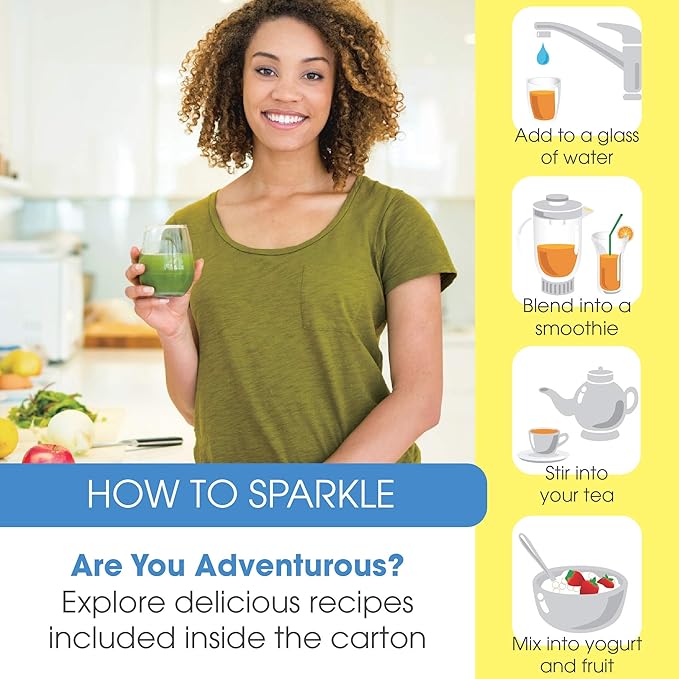 Sparkle Wellness Skin Boost Plus (Tropical) [50-Serves] | Collagen Powder Supplement with VERISOL Bioactive Hydrolyzed Collagen Peptides, Vitamin C & Hyaluroic Acid