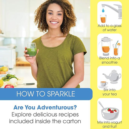 Hydrolyzed Collagen Powder - Sparkle Skin Boost (Tropical Coconut Pineapple) [50-Serves] Verisol Collagen Hydrolysate Protein Powder Vitamin C Paleo Non-GMO Gluten Free Beauty Supplement Drink