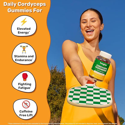 Fungies Mushroom Gummy 3-Pack Bundle, Lion's Mane, Cordyceps & Reishi Gummies for Adults - Mushroom Gummies Supports Brain Health, Gut Health, Energy & Daily Wellness - 180 Servings