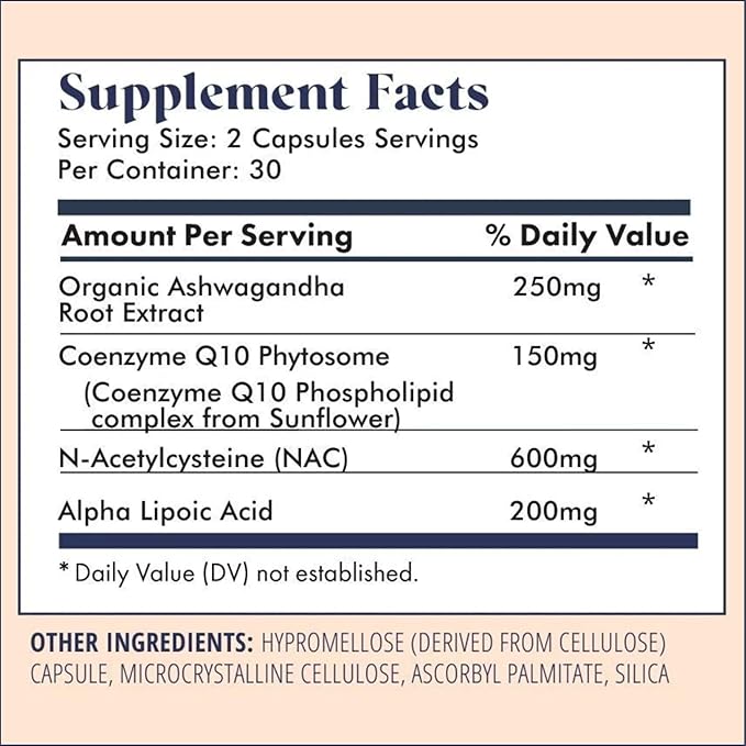Fertility Booster for Men & Women | Conception Support for Healthy Egg Quality, Sperm Motility and Strength | Dietitian-Formulated | Ashwagandha, CoQ10 & NAC, 3rd Party Tested, 60 Servings