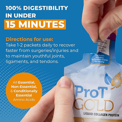 Liquid Collagen Protein Shot, 17g Clear Protein Nano-Hydrolyzed Grass Fed Collagen, 2g Arginine for Wound Support, Gluten Free, Sugar Free, 0g Carbs, Orange Creme, 1 fl oz, 24 Pack