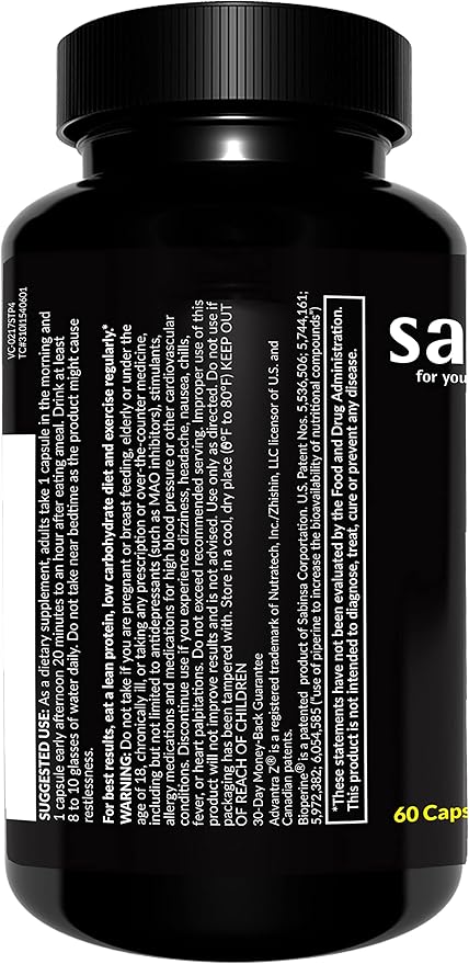 Saba TrimPro™ - Thermogenic Fat Burner - Weight Loss, Appetite Suppressant, & Energy Booster - Premium Vitamins, Minerals & Plant Ingredients & More - 60 Natural Diet Pills