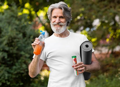 T&D German Multivitamin + Mineralien Drink Effervescent Tablets 140 Servings Pomegranate Flavour – 10 Vitamins + 2 Minerals – Made in Germany