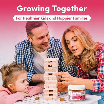 Healthy Grow Height Growth Gummies Rich in Calcium, Vitamins C, D3, K2, L-Arginine, Ashwagandha, and Others, Boost Bone Health & Immunity, Multivitamin, for Kids 5+, Teens and Adults.