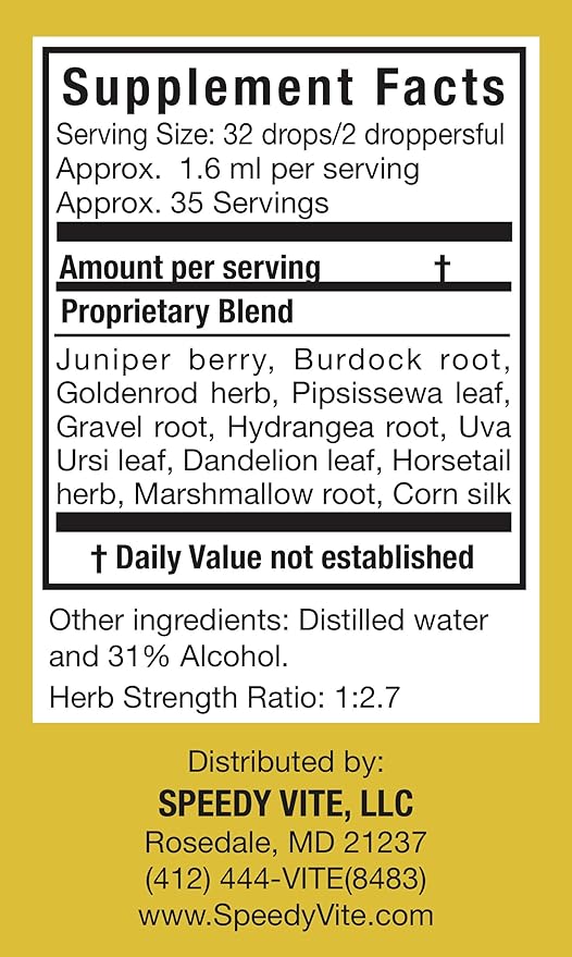 Kidney Cleanse Supplement SpeedyVite® (2 fl oz) Drops