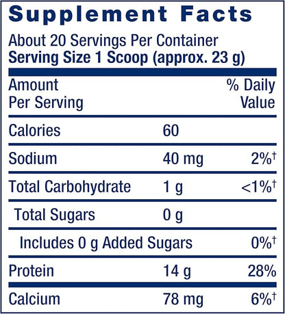 Life Extension Wellness Code® Advanced Whey Protein Isolate (Vanilla), creatine, glutamine, Mix for Muscle Growth & Immune Health, no Sugar Added, Gluten Free, Non-GMO, 454 Grams, 20 Servings