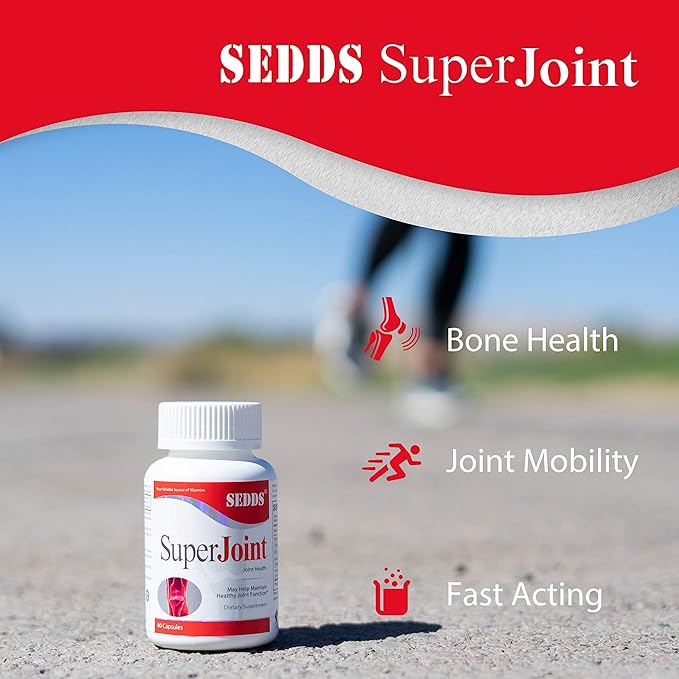 SEDDS® Fast Acting Joint Care Supplement for Men & Women Intended to Support Joint Health with Glucosamine, MSM, Boswellia, Turmeric and Collagen | 60 Capsules